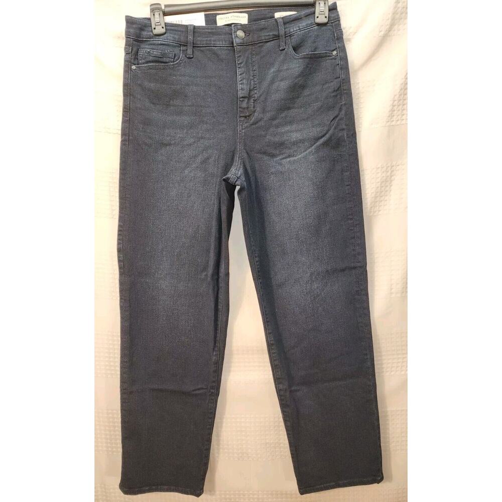 Social Standards Slim Straight Jeans Womens Size 12 Blue Dark Wash